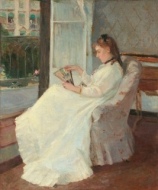 Jeune femme à sa fenêtre, B. Morisot